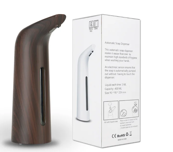 

Newest Style Wooden Automatic Soap Dispenser Touchless Liquid Soap Dispenser Hands-Free Sensor