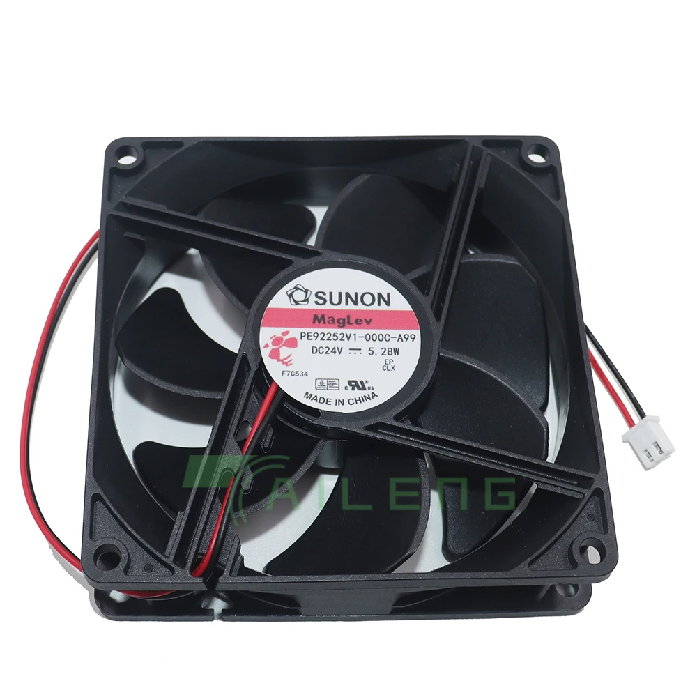 new PE92252V1-000C-A99 DC 24V 5.28W 92MM 92*92*25MM Server Cooling Fan 2 wires