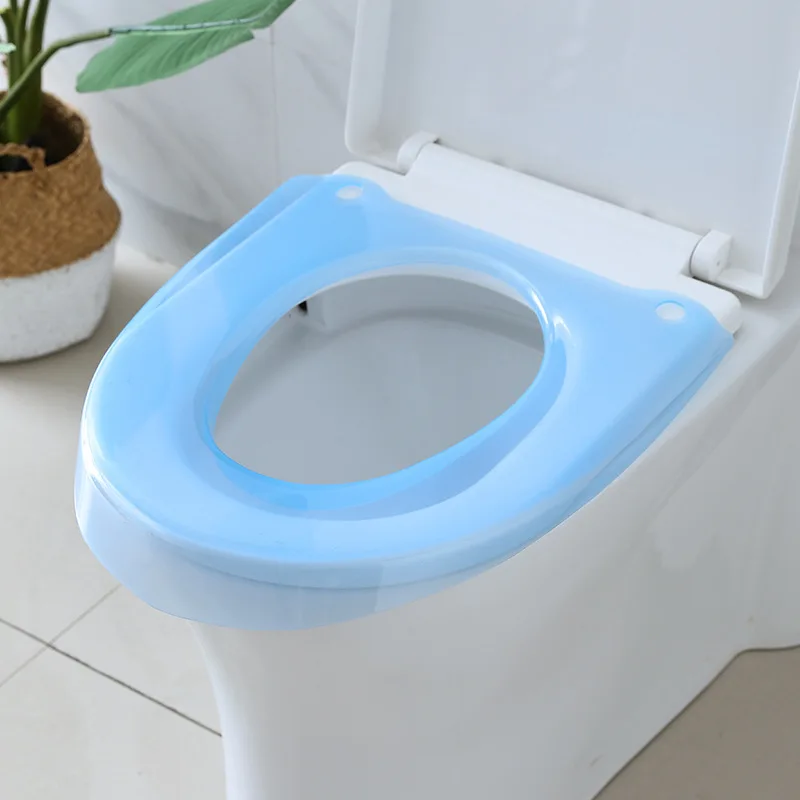 Washable Toilet Seat Cover Waterproof Sticker Foam Cushion V-shaped Toilet Seating Washer Bathroom Implement Home Merchandises - Image 4