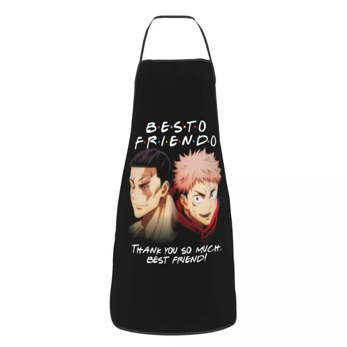 Unisex Yuji And Todo Besto Friendo Bib Apron Adult Women Men Chef Tablier Cuisine for Cooking Kitchen Jujutsu Kaisen Baking