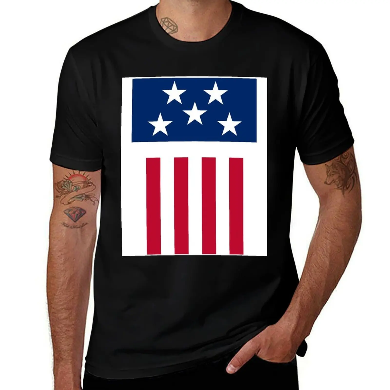 Stars and Stripes - Firestarter T-Shirt blue archive summer clothes Luxury man fruit of the loom mens t shirts