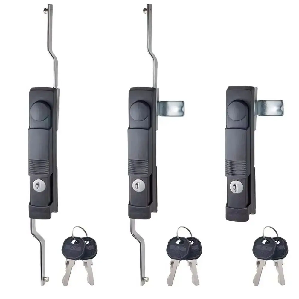 

2PCS PA+Zinc Alloy Industrial Equipment Locks Distribution Box Lock Chassis Lock Switch Control Electric Cabinet Door Locks+Keys