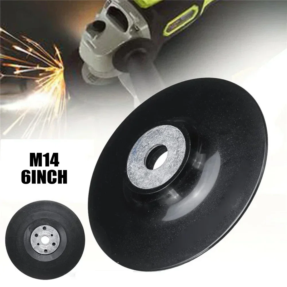 5/6'' 125/150mm Fiber Disc Backing Pad With Lock Nut For Angle Grinder Threaded Adapter Plate Sanding Discs