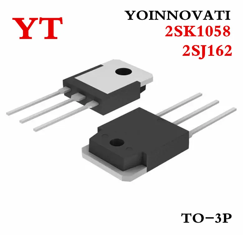 10pcs/lot=5pair 5pcs 2SK1058+ 5pcs 2SJ162 K1058 J162 TO-3P Best quality