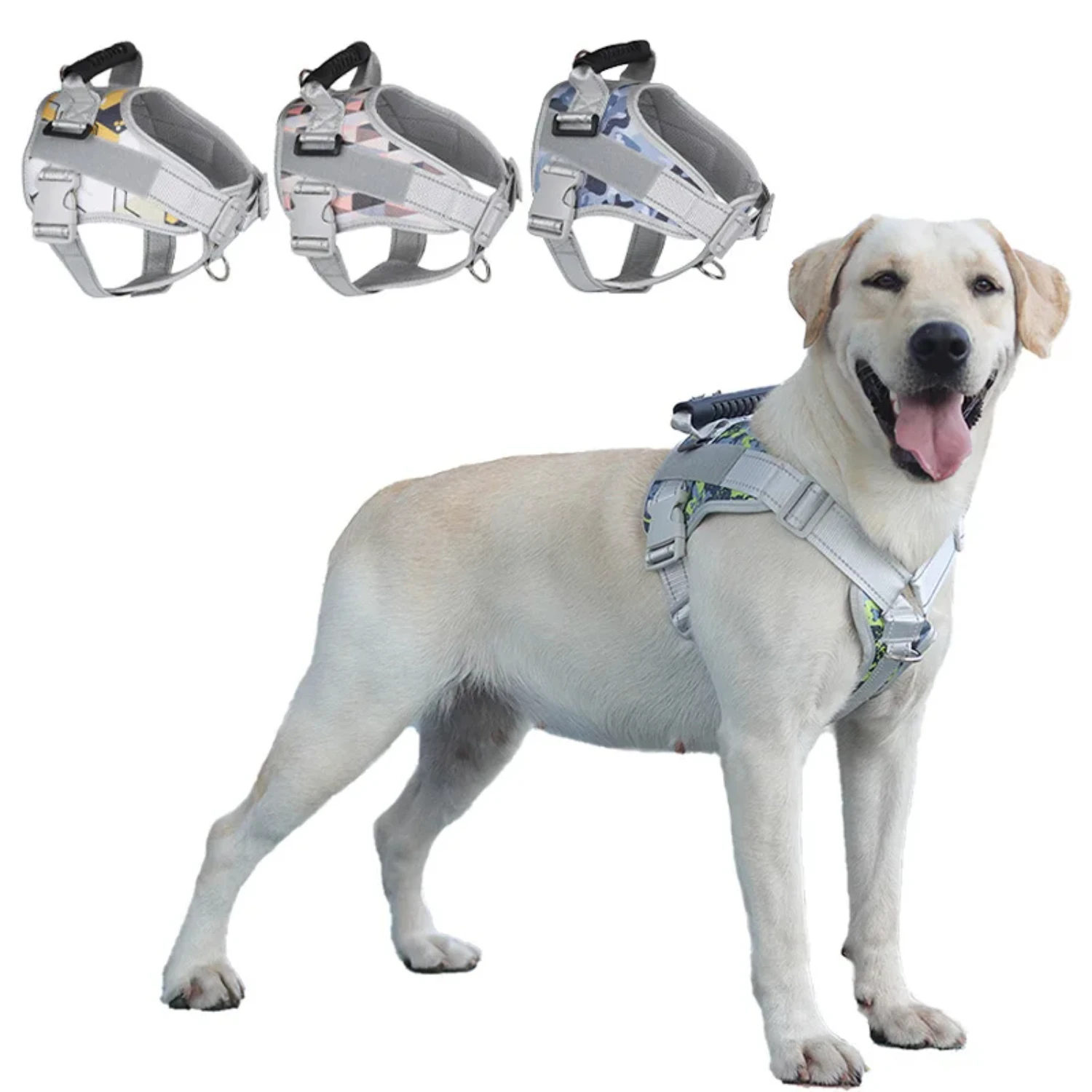 

Big Dog Harness Vest Durable Reflective Pet Chest Strap French-Bulldog Harness German Shepherd Pug Walking Training Supplies