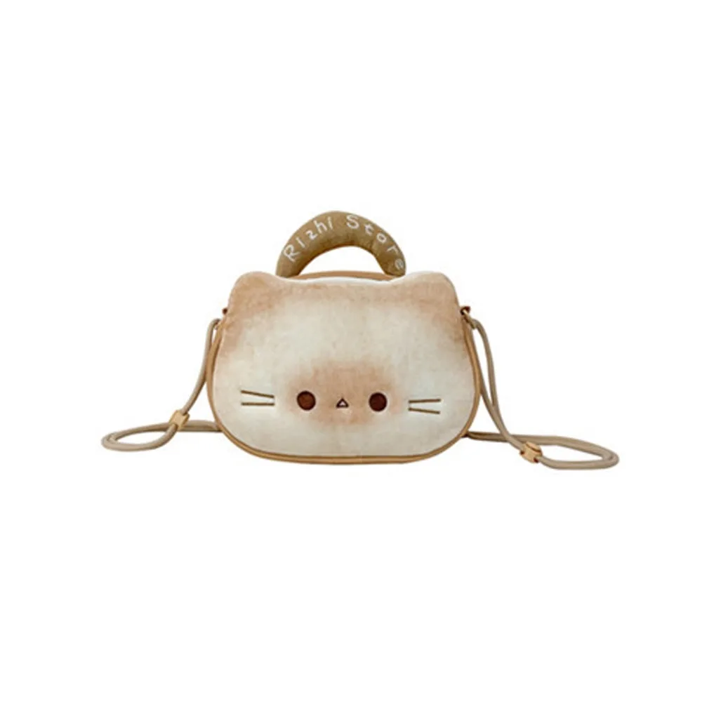 

Zipper Bag Kawaii Biscuit Cat Itabag Idol Merchandise Storage Wallet Transparent Pocket Badge Storage Bag Cotton Doll Bag