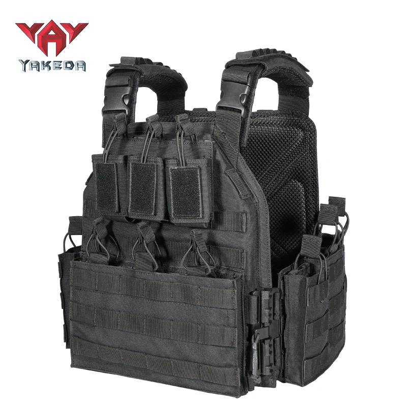 YAKEDA Outdoor Hunting CS Game Equipment Quick-release Gun Battle Field Black Multi-camera Tactical Vest