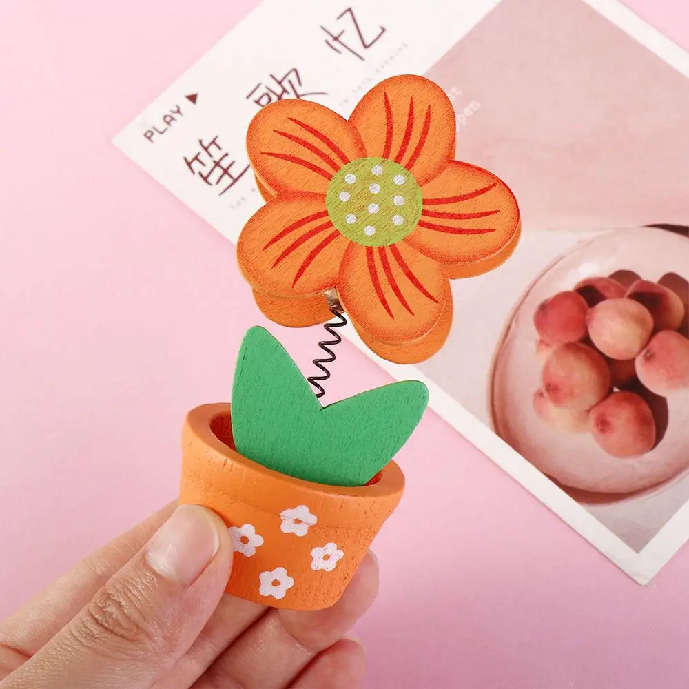 

Crafts Desk Ornaments Photo Stander Office Supplies Desk Memo Holder Photo Card Holder Flower Note Holder Potted Photo Folder