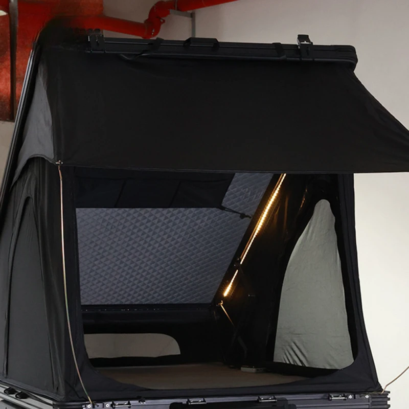 Hot Selling HOTO Roof Box XL 4 Person Camping Tent Australia Campervan Aluminum Alloy Hard Top Adverti High Quality