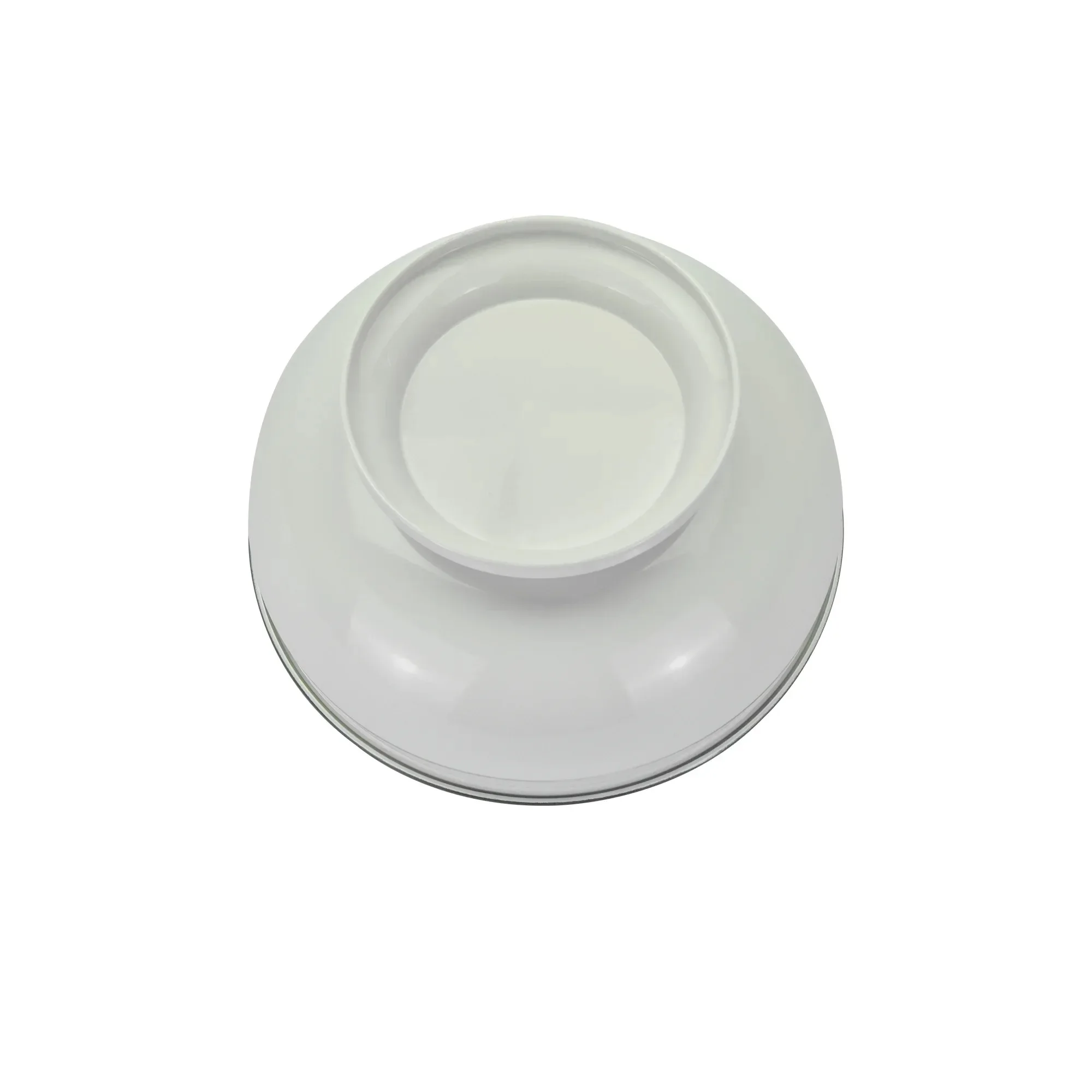 Зеленая двухцветная сервировочная миска на стальных ножках с декоративной подставкой