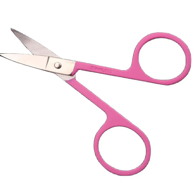 منحني الوجه مقص عر شارب ، شعر الأنف و اللحية التشذيب مقص ، سلامة استخدام Eyebrows ، الرموش ، و الأذن الشعر