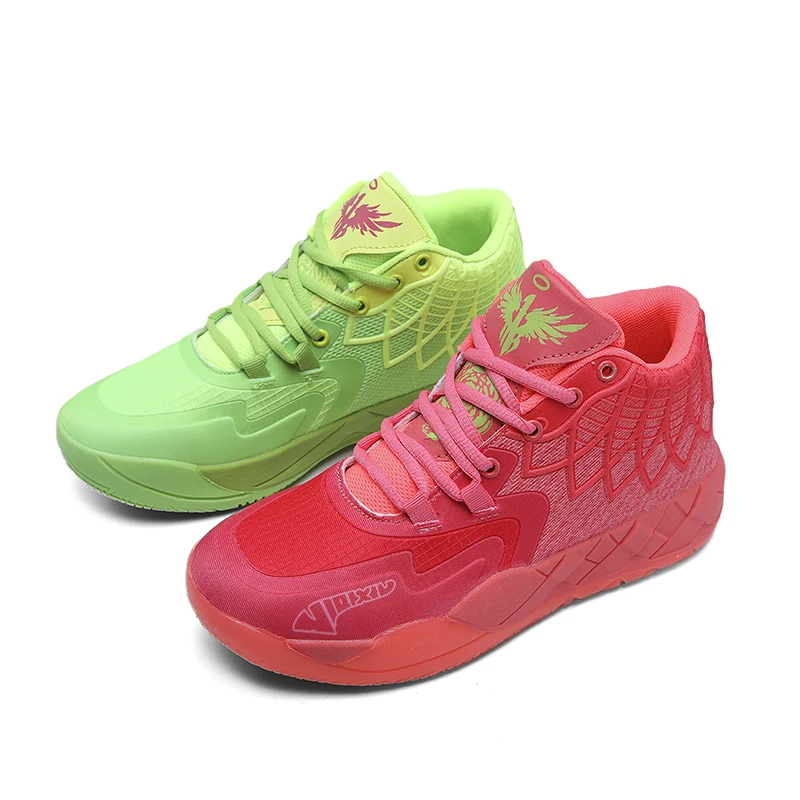 

The youth actual combat basketball shoe movement outdoor comfortable cushioning wear-resisting fashion breathable high quality