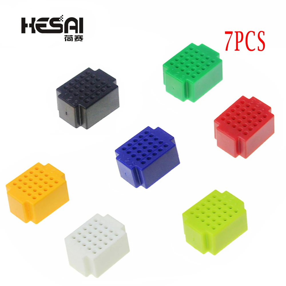 7Pcs Mini 25 Punten Breadboard Solderless Prototype Tie-Punt Voor Arduino