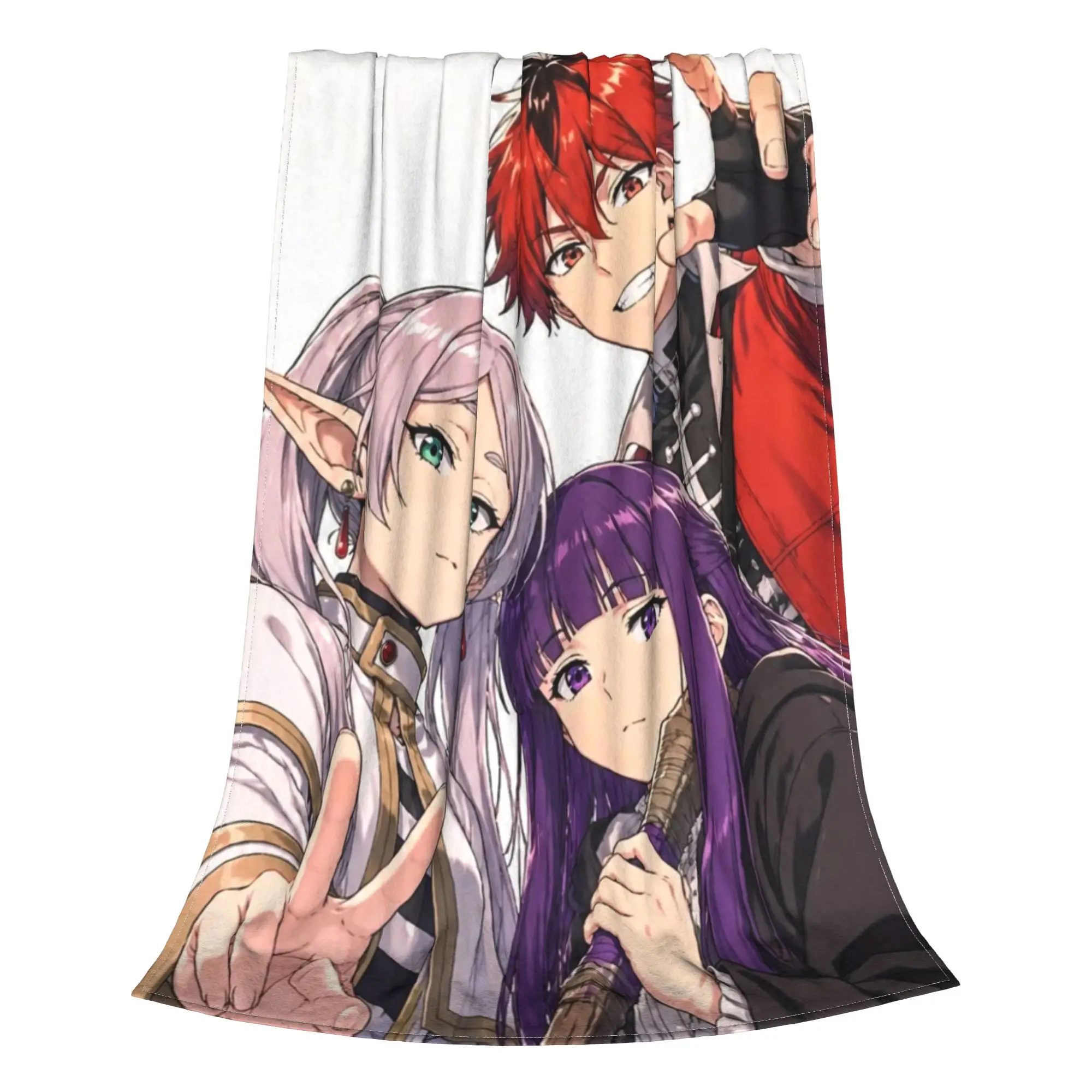 Frieren Beyond Journeys End  Blanket Autumn/Winter Breathable Ultra-Soft Throw Blankets For home  Plush Thin Quilt