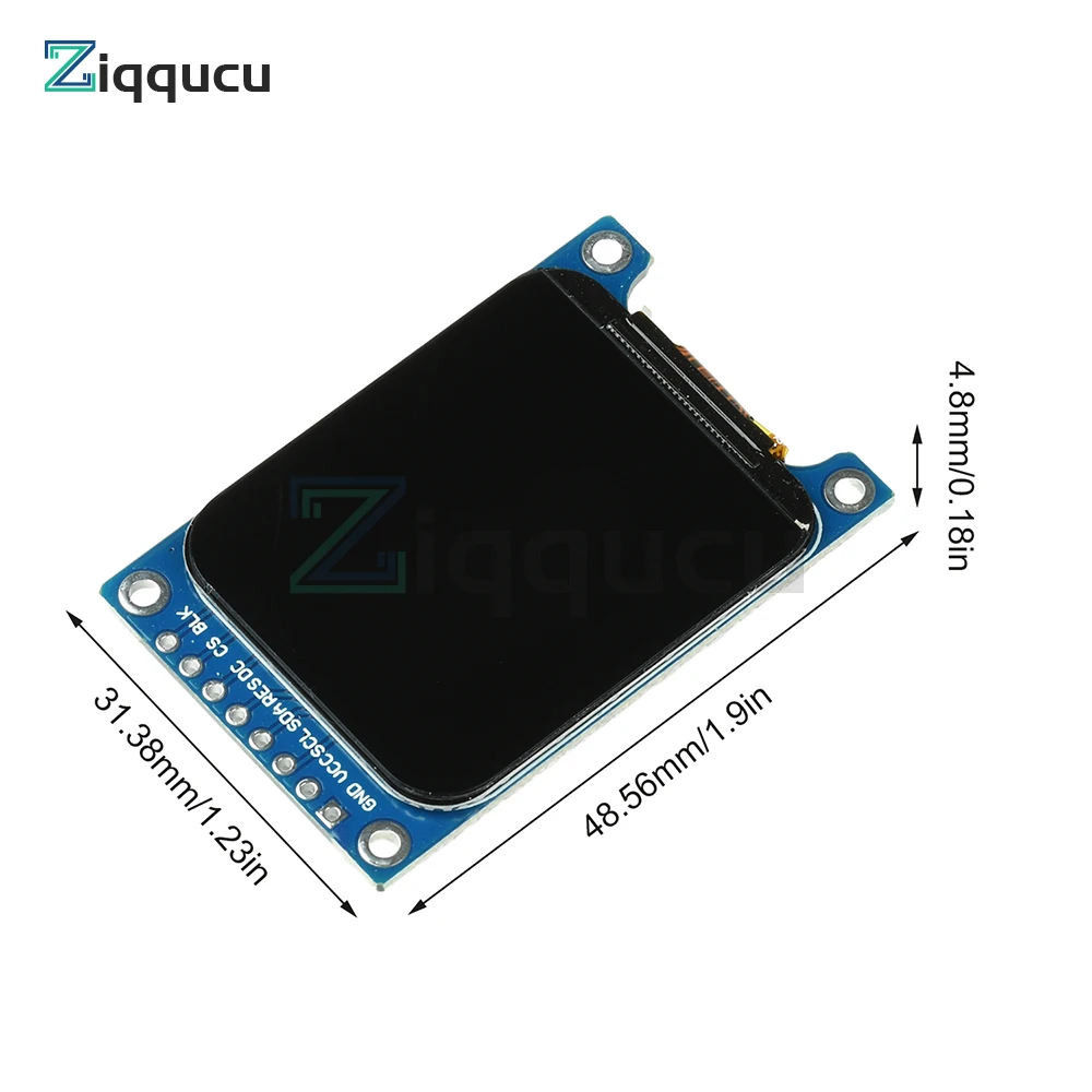 Módulo de tela LCD TFT de 1,69 polegadas ST7789V3 Interface SPI Design de canto arredondado Ultra fino com resolução 240x280 Display colorido