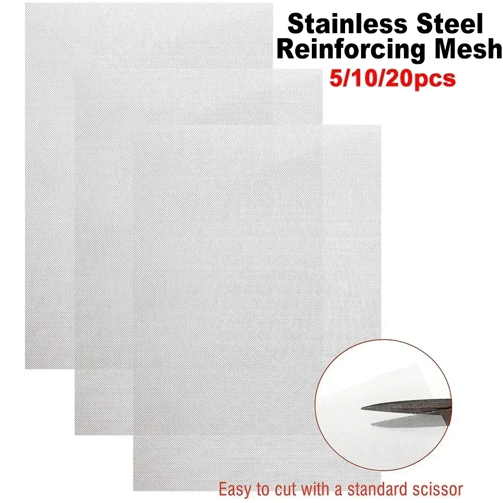Car Bumper Stainless Steel Repair Metal Mesh 15*20 Cm,Woven Metal Mesh,Home Heat-resistant Metal Mesh, Welding Tools