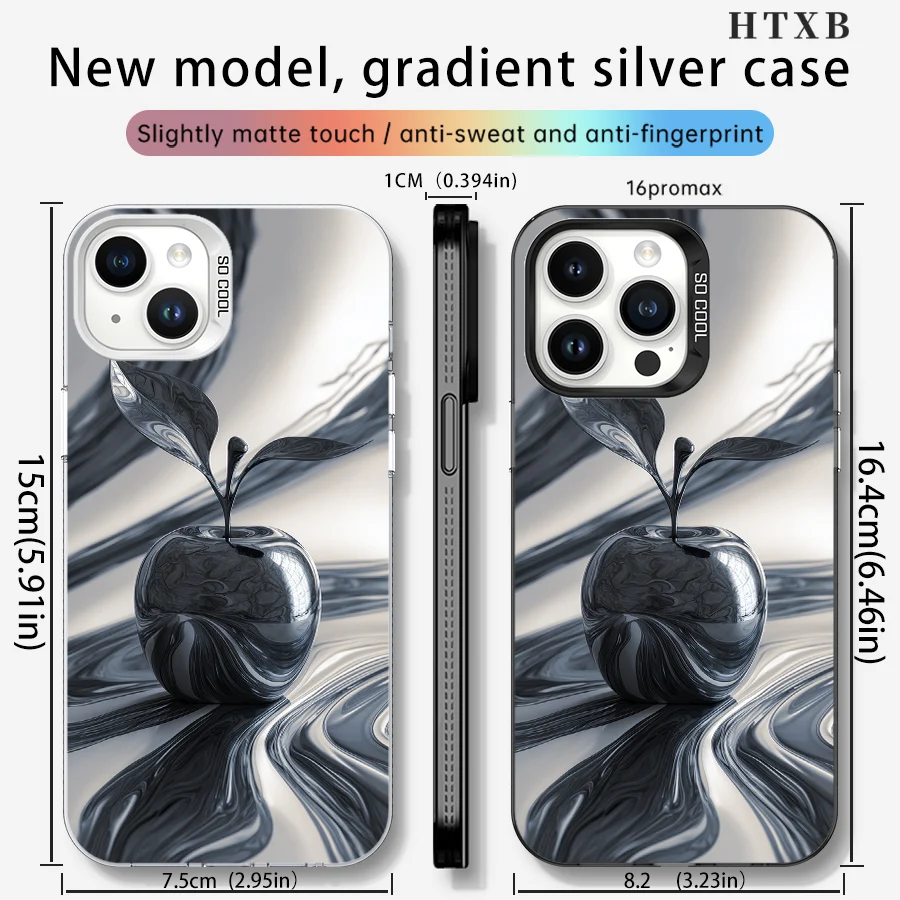 블랙 스테인드 애플 아이폰 17에서 11 프로 맥스 플러스로