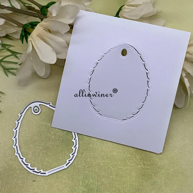 

Металлическая вырубная форма для скрапбукинга и творчества: шаблон для вырезания и тиснения бумаги, карточек, альбомов, с дизайном «Яичная скорлупа»