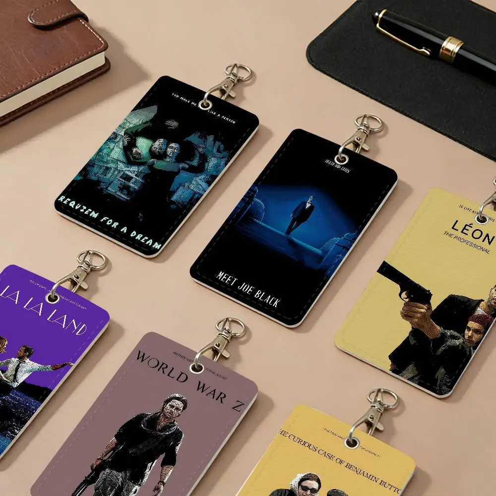 Classic Movie Collection PU Leather Card Holders Anti-lost Protective Cover Cases Cards
