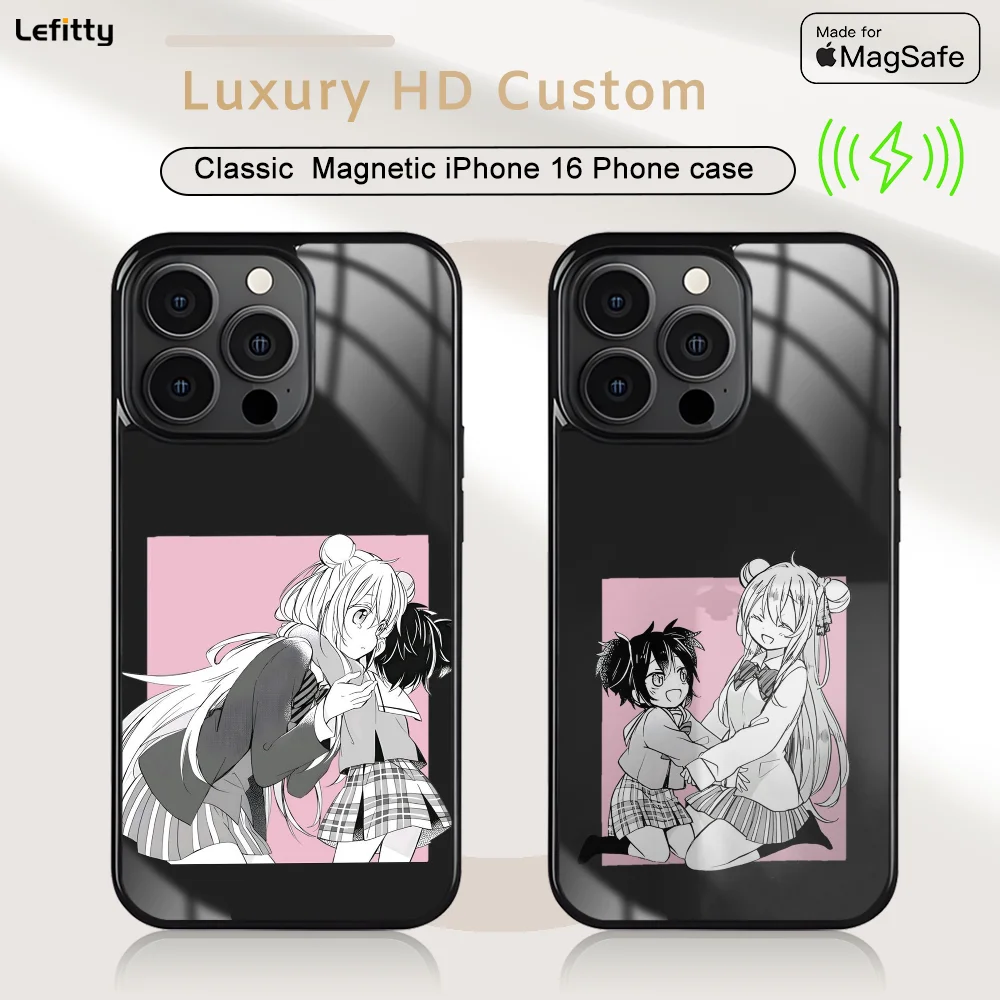 

H-Happy S-Sugar Life Phone Case For iPhone 16 15 14 13 12 11 Pro Max Plus Mini Magnetic Magsafe Wireless Charging Cover
