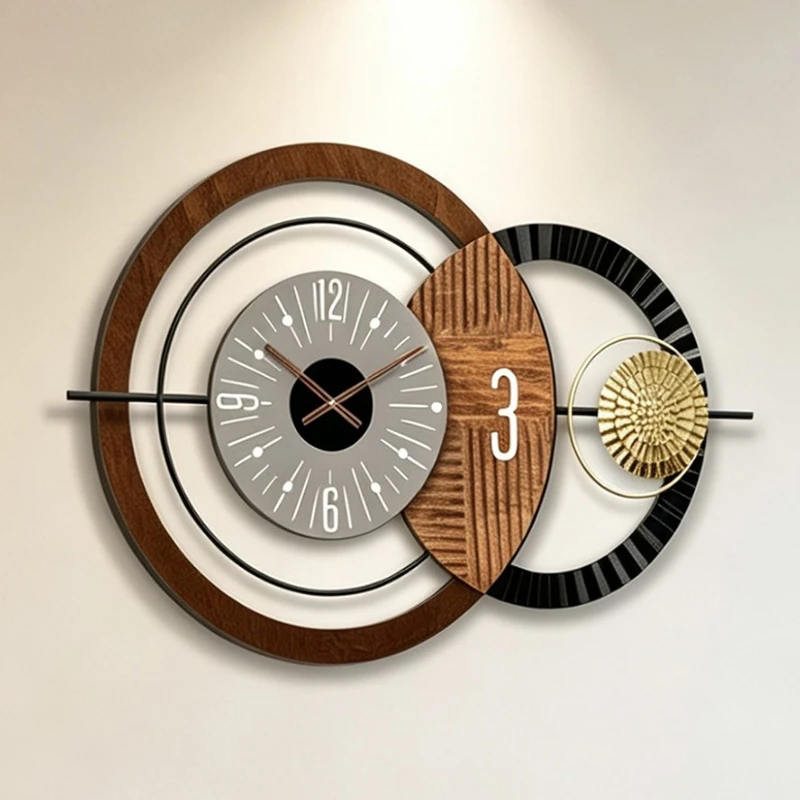 Nordic Wall Clock Living Room Silent Wall Watch Dining Room Bedroom Art Ornament Walls Watches Household Decoration Clocks
