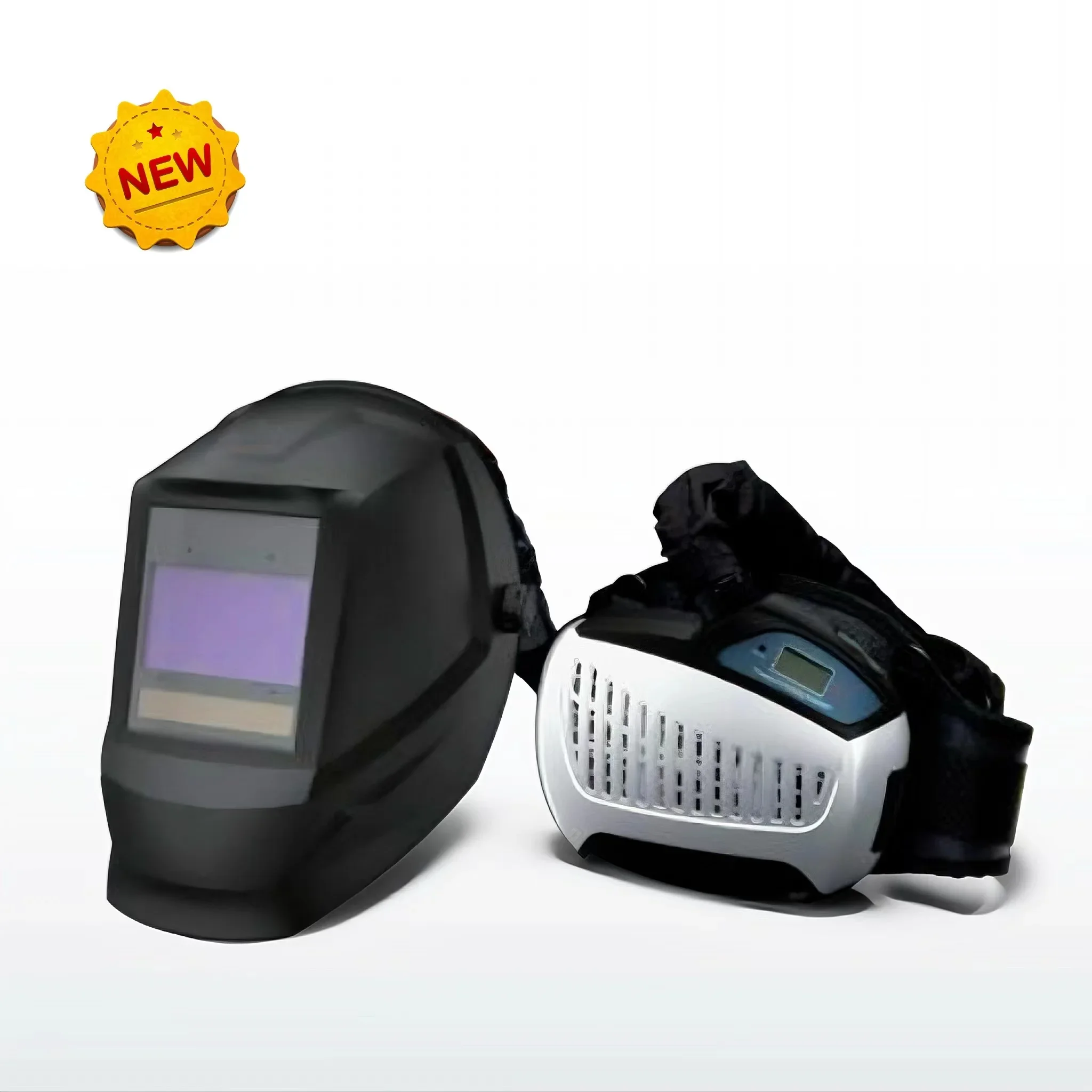 NEW! Auto Darkening Welding Helmet With Powered Air Purifying Respirator Welder Personal Protective Equipment Industry Welding