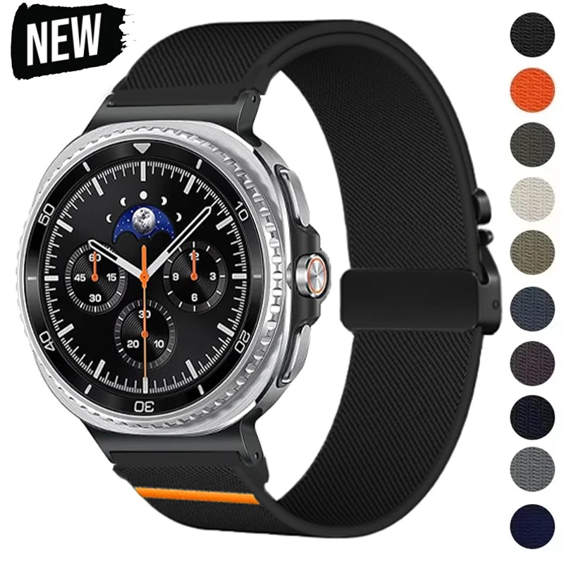 Nylon Loop Strap for Samsung Galaxy Watch 8 40mm 44mm 8 Classic 46mm Ultra 2025 47mm Band for Galaxy Watch Bracelet Accessories