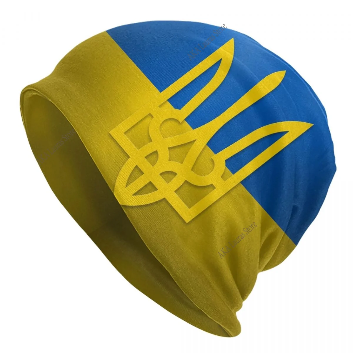Ukraine Unisex Bonnet Winter Outdoor Double Layer Thin Hats For Men Women