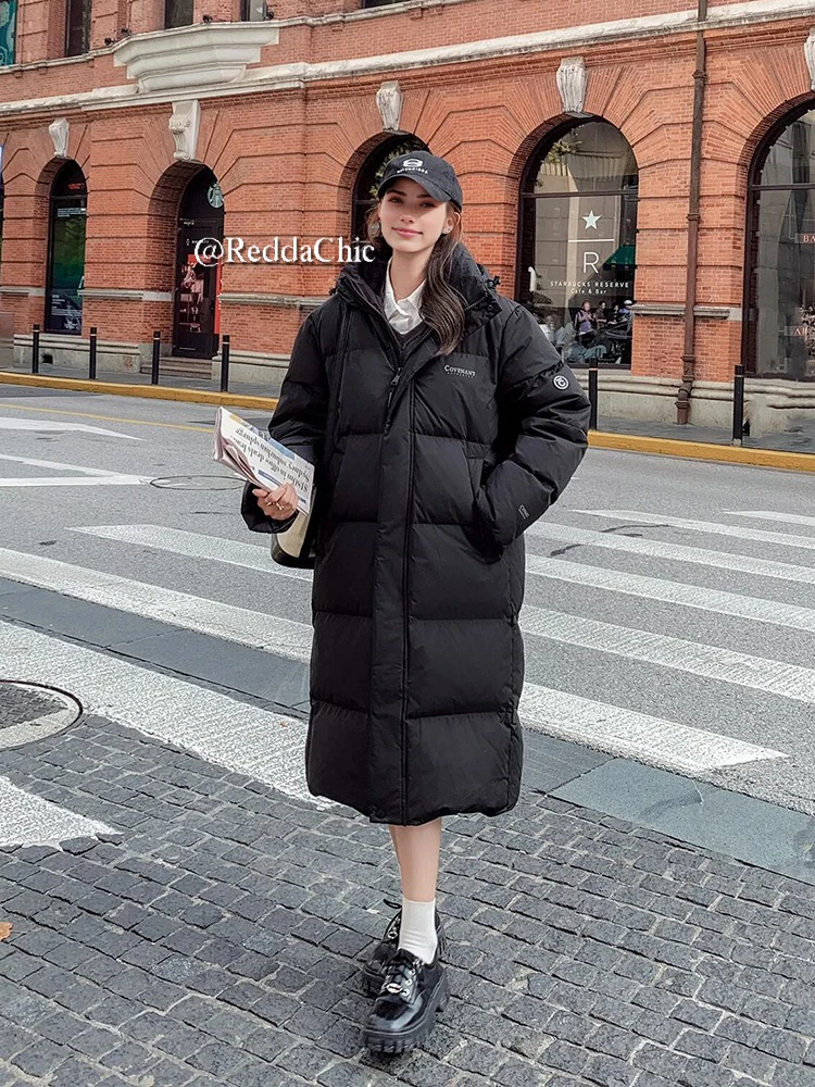 REDDACHiC Winter Women's Long Down Coat Thick Warm Cotton Padded Quilted Jacket Puffer Korea Dongdaemun Female Parkas Outerwear