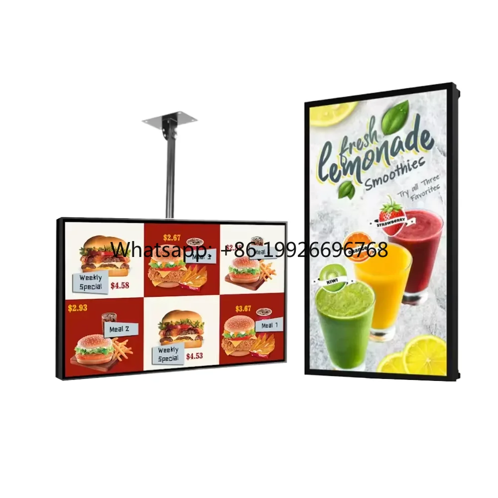 32 Inch Lcd Wall Indoor Digital Menu Touch Screen Smart Android LCD Screen Advertising Display Machine Digital Signage