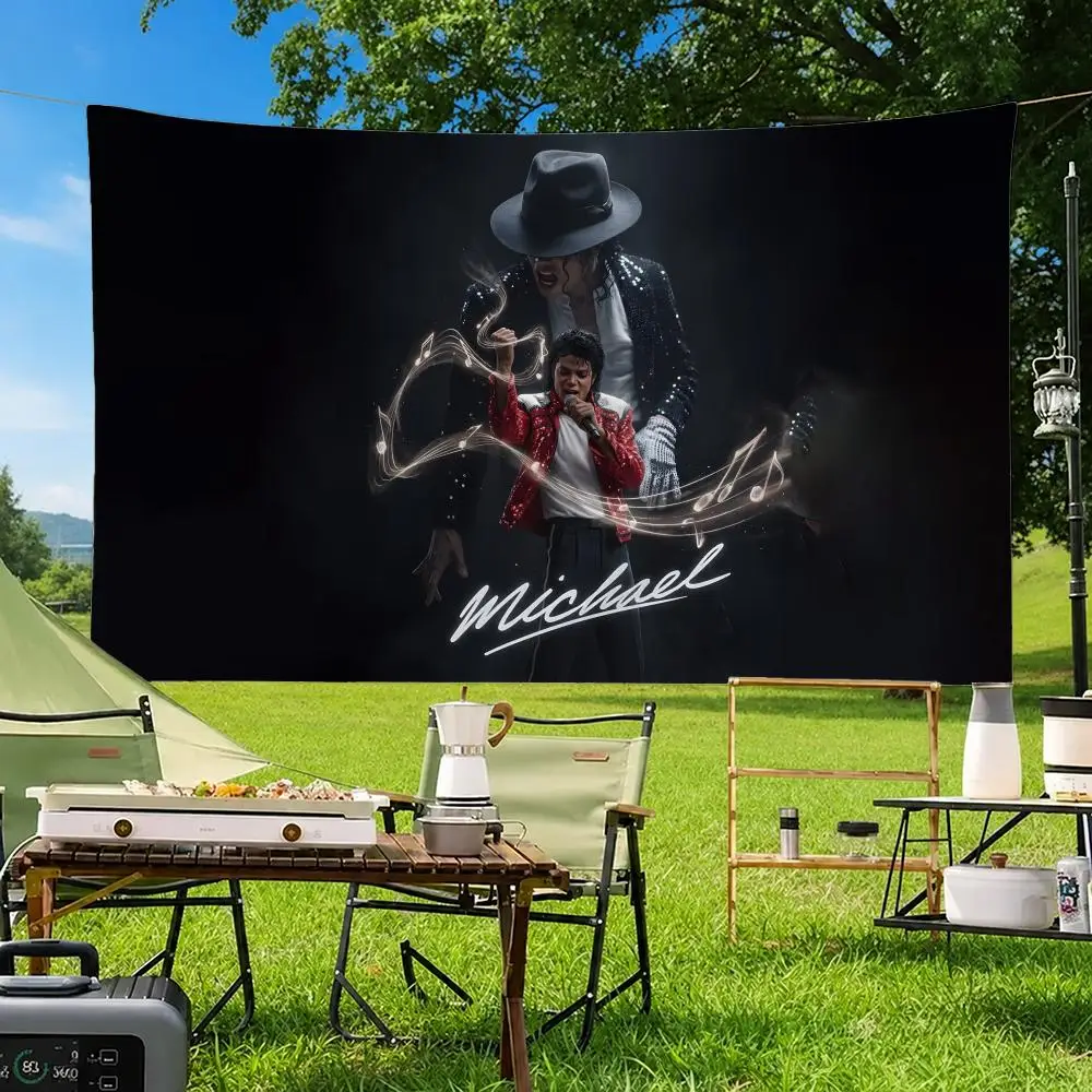 Singer M-Michael Jackson Flags flag For Room Dorm Camping Picnic Art Style Garage Bar wall Decoration Banner