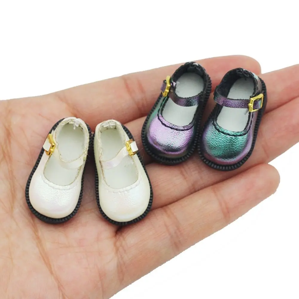

PU Leather 10cm Cotton Doll Shoes Lightweight Shoes Doll Doll PU Leather Shoes 1 Pair Mini Leather Boots Body Dolls