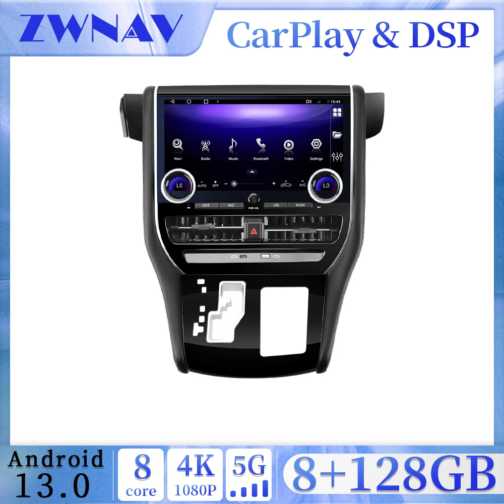 

For Toyota Alphard 2008-2012 Upgrade 13.1-Inch Display car Multimedia navigation Radio Android GPS Player Unit Carplay