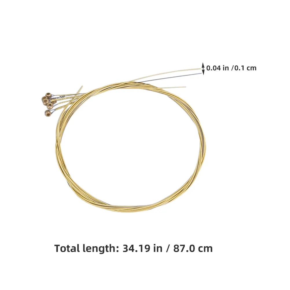 Folk Guitar Strings Red Copper Brass Colored Steel Strings for Acoustic Guitar Enhanced Sound Quality Soft