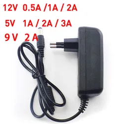 AC 100-240V to DC 5V 12V 9V 1A 2A 3A 0.5A Power Adapter Supply Converter charger 5.5mm x 2.1 2.5mm for CCTV LED Strip B4