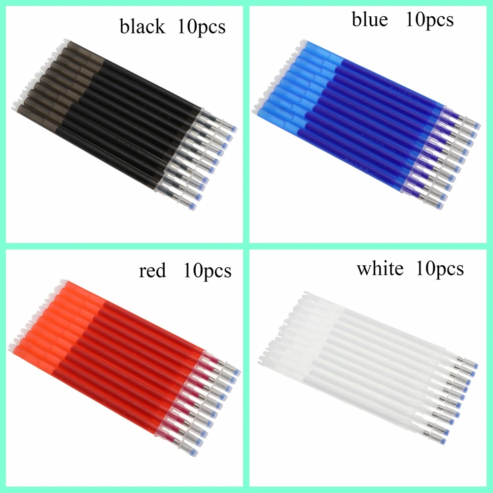 10PCS High Temperature Disappearing Pen Fabric Markers Pencil Marker Pens Heat Wrap Fade Out DIY Patchwork Cross Stitch