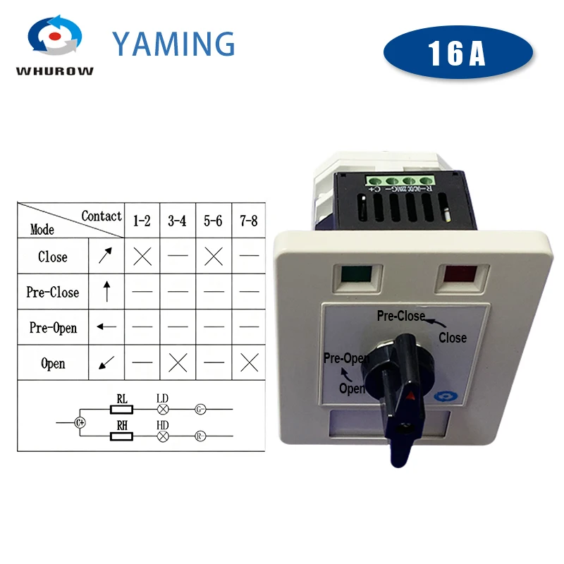 YM-LW12-16/XJDZ9.04-2N4(220V)-009 التحكم في أوضاع متعددة مفتاح كاميرا دوارة للطاقة أقطابين اتصال فضي 16A محدد #4