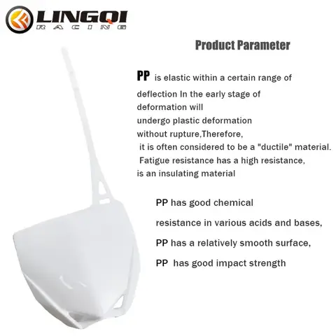 LYNNCHI Motorcykel YH65 Främre Nummerplåt Plast Namnpanel För YH 65 YZ 65 YZ65 Dirt Pit Bike Terrängtillbehör 10 best sales yz65 - №8