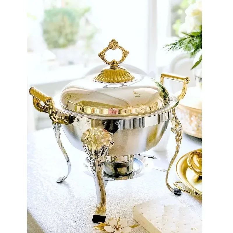 Fondue para Buffet de Boda y Restaurante, Calentador de Alimentos para Buffet, Fondue Cubierto
