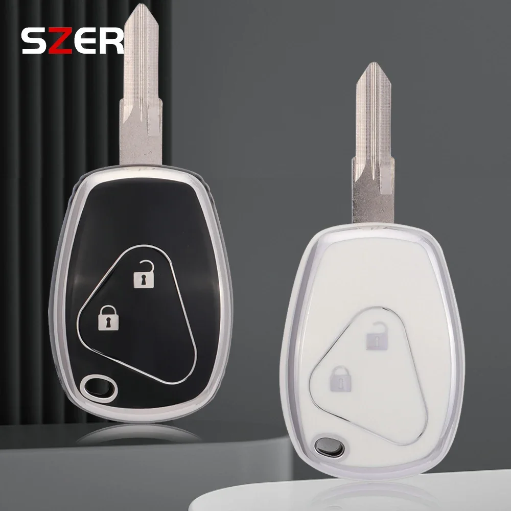 

TPU Car Key Case Cover Shell For Renault Megane Modus Espace Laguna Duster Logan DACIA Sandero Fluence Clio Kangoo Protector Fob