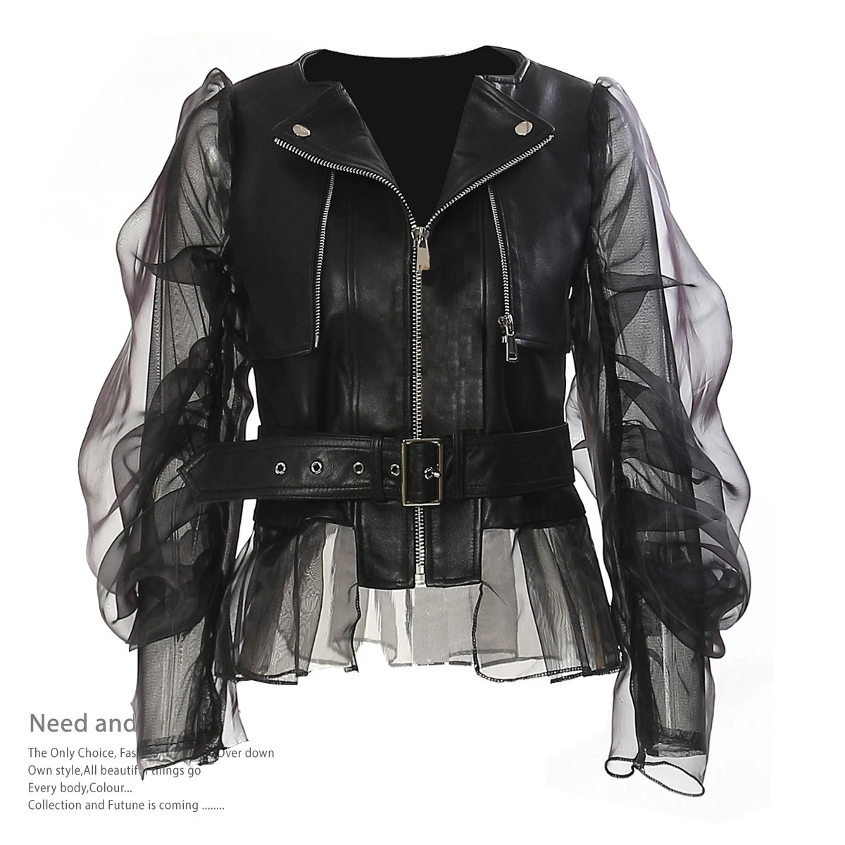 Neue Mode pu Kunstleder Weste Damen Steampunk Grunge Vintage Spitze Mesh Crop Top sexy ärmellose schlanke Motorrad jacke