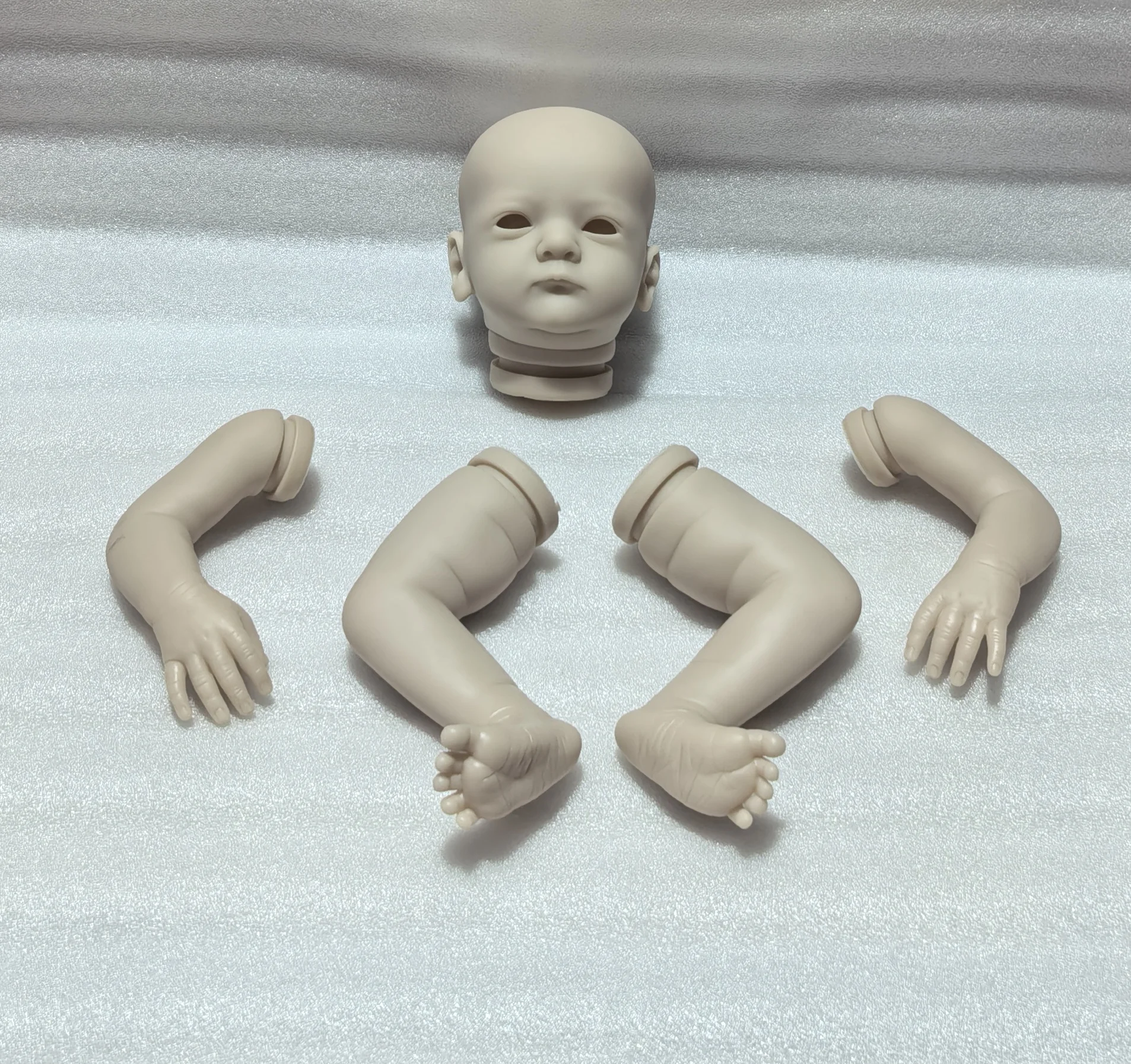 NPK 18 Inch Vera Reborn Doll Kit - Limited Edition Lifelike Soft Touch French Color with Cloth Body for Collectors