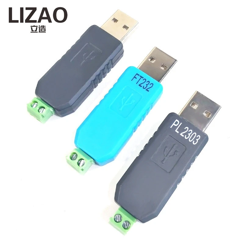 USB to RS485 Converter Module, FT232RL/PL2303 Chip, Serial Adapter for Industrial Automation & LED Displays