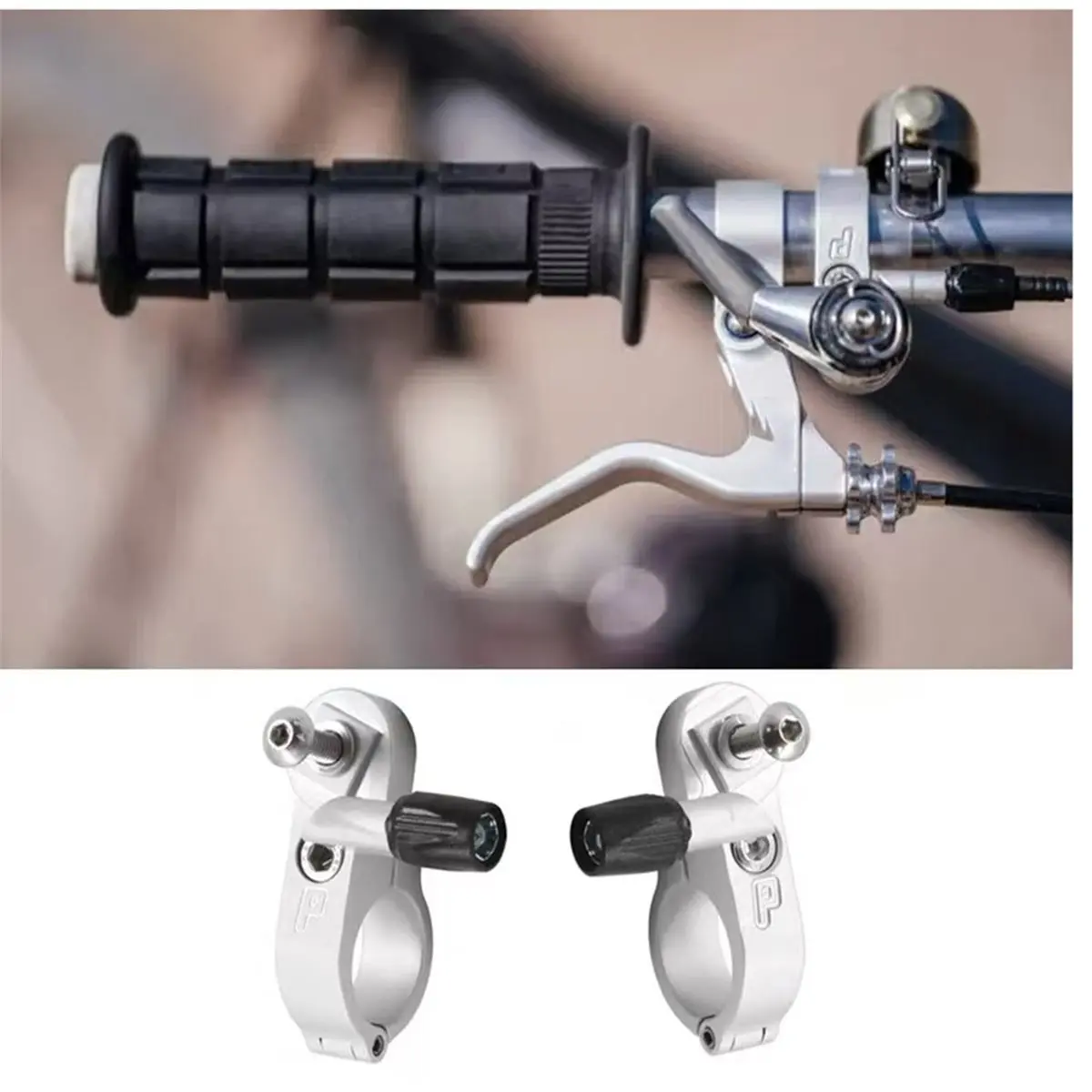 

(ABHW) Shifter Mount Adapter Convert Bar End Shifters to Thumb Shifter 22.2mm Handlebar Bracket for Brompton Bicycle Parts A2