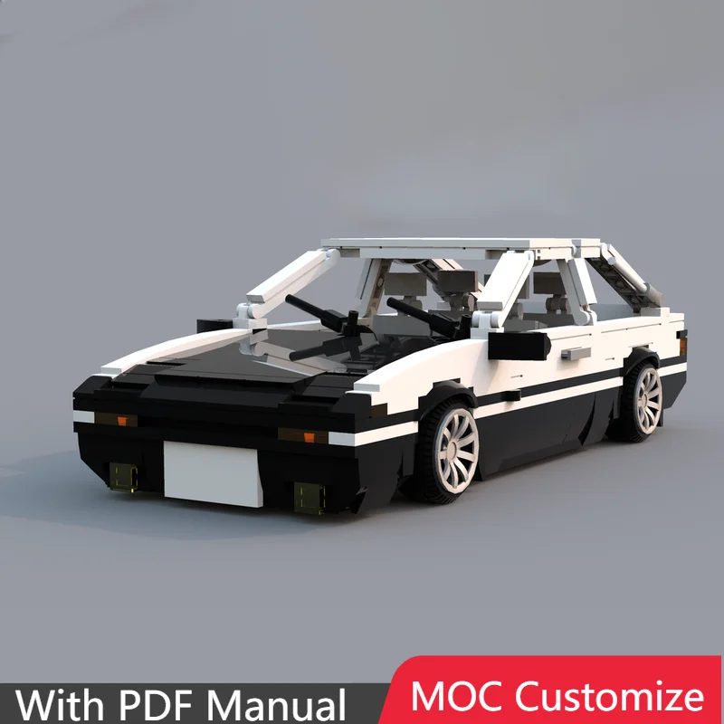 NEW 706 PCS Creative White Car Technical Bricks Customize Model Display Block Toys For Kids DIY Assembly Surprise Birthday Gifts