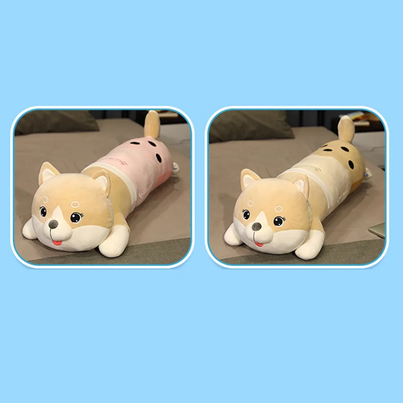 Adorável filhote de cachorro boneca de pelúcia macio brinquedo de pelúcia crianças abraçando travesseiro presente de aniversário para meninos meninas