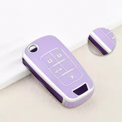 5 Buttons Key Case Fob Cover For Buick Chevrolet Chevy GMC Encore Terrain Malibu Camaro Cruze Impala Equinox Volt Spark Sonic