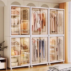 Cupboard Storage Wardrobe Mirror Cabinets Organizer Partitions Portable Closet Bedroom Jewelry Modern Ropero Salon Furniture