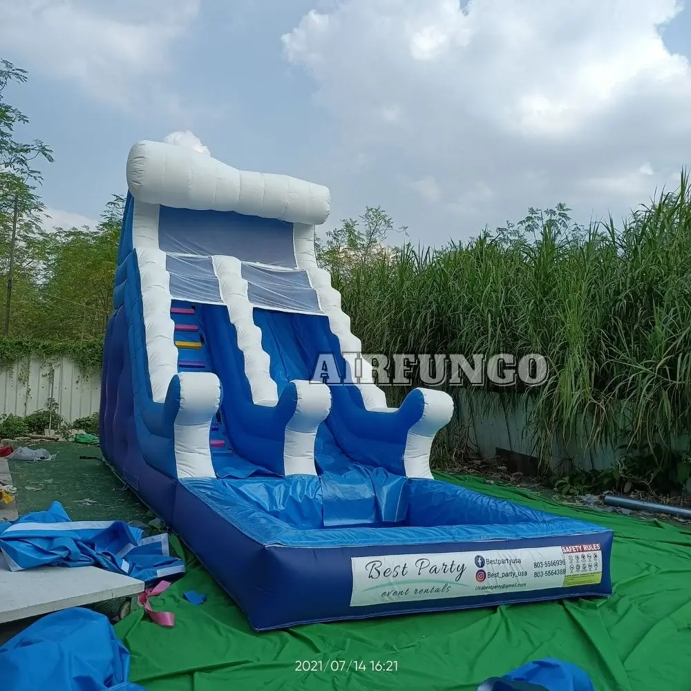 Popular Kids Inflatable Moonwalk Water Slide Jumper Bouncer Inflatable water slide Commercial Bounce House Party Rentals