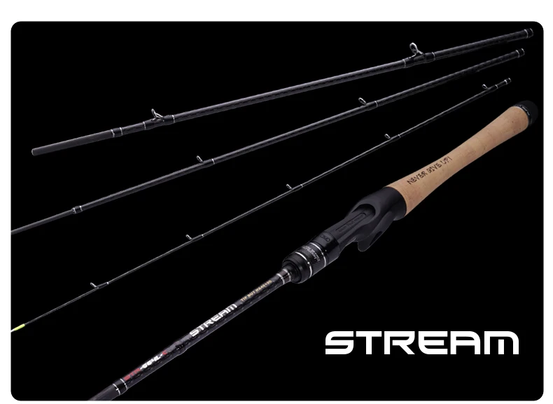 PURELURE STREAM Soft Bait Reiserute Ultraleicht 1,98m 2,01m Partner-Rute für Hecht, Barsch, Forelle, Spinn- und Wurfangeln, Schnelle Aktion – Detail 10